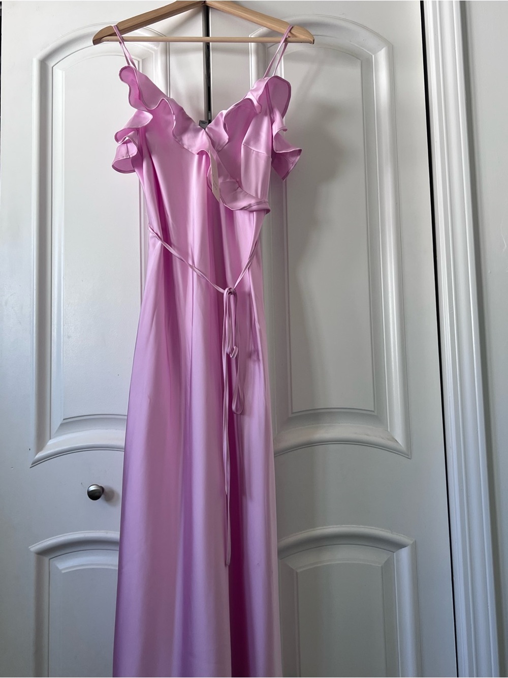 a new day Pink Ruffle Maxi Dress